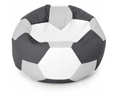 Sėdmaišis-pufas vaikams Ball XXL (40 cm), Light Pilkas/Graphite/Baltas