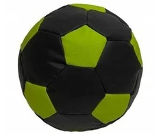 Sėdmaišis-pufas vaikams Ball XXL (40 cm), Juodas/Lime