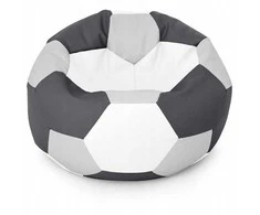 Sėdmaišis-pufas vaikams Ball XXL (40 cm), Light Pilkas/Graphite/Baltas