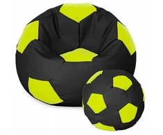 Sėdmaišis su pufu Ball XXXXL (100 cm), Juodas/Lime