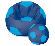 Sėdmaišis su pufu Ball XXXXL (100 cm), Mėlyna/Dark mėlynas