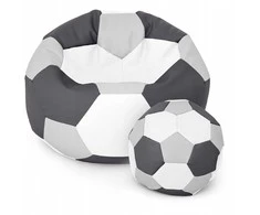 Sėdmaišis su pufu Ball XXXXL (100 cm), Pilkas/Graphite/Baltas