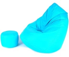 Sėdmaišis su pufu Mega Comfort XXL, kodura, turkio spalvos
