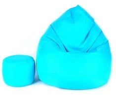 Sėdmaišis su pufu Mega Comfort XXL, kodura, turkio spalvos