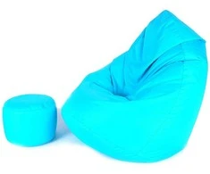 Sėdmaišis su pufu Mega Comfort XXL, kodura, turkio spalvos
