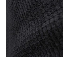 Sėdmaišis su pufu Mega Dot Velour L, 80x105 cm, juodas