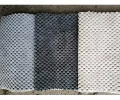 Sėdmaišis su pufu Mega Dot Velour XXL, 100x130 cm, šviesios smėlio spalvos