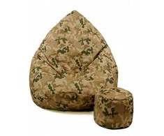Sėdmaišis su pufu Sako Camouflage XXXXXL Kodura, moro ruda