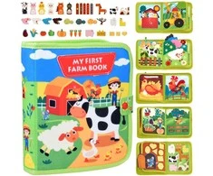 Sensorinė edukacinė veiklos knygutė "My First Farm Book"