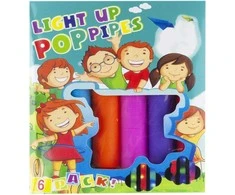Sensoriniai šviečiantys vamzdeliai "Pop Pipes", 6 vnt.