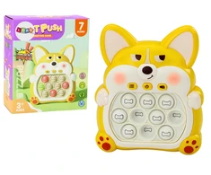 Sensorinis žaidimas Fox Pop It, geltonas