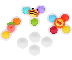Sensorinis žaislas "Fidget Spinner" su siurbtuku, 3 vnt.