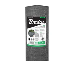 Šešėlinis tinklas 55%, 60 g/m², 1.2 x 25 m, pilkas