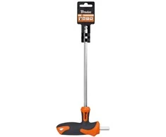 Šešiakampis raktas HEX 8 mm su rutuline galvute ir T formos rankena Bradas, 1 vnt., long