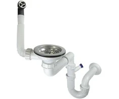 Sifonas granitinėms plautuvėms Deante Space-Saver ZXY_9949, Steel