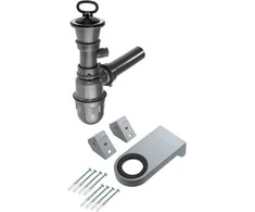 Sifonas plieninei ūkinei plautuvei Deante, ZXY_9965, Steel