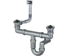 Alveus Sifonas plieninėms plautuvėms Deante ZXY_9924, Steel