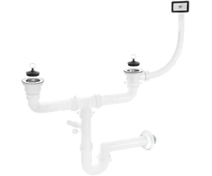 Sifonas plieninėms plautuvėms Kuchinox OKS_B14T, Inox