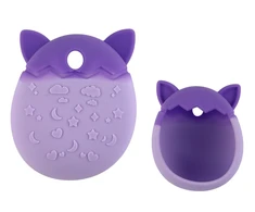 Silikoninis dėklas Tamagotchi žaidimui, violetinis