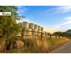 Siloso įvyniojimo folija Bradas SILAGE WRAP FOIL, 0,25x1800m, žalia