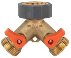 Skirstytuvas Bradas BRASS SOFT 2 kanalų, su 3/4" vid.sr. jungtim čiaupui ir vožtuvais