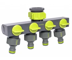 Skirstytuvas su 4 vožtuvais Bradas LIME LINE, 1" - 3/4"