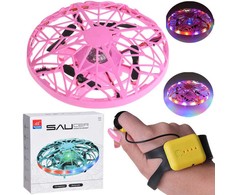 Skraidantis disko formos dronas su LED apšvietimu