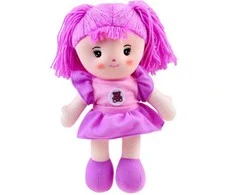 Skudurinė lėlė Zuzia, 33 cm, violetinė