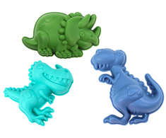 Smėlio žaislų rinkinys su kibirėliu Dinozaurai
