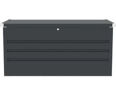 Sodo daiktadėžė Goteborg Mini, Pilkas, 99 x 61 x 58 cm