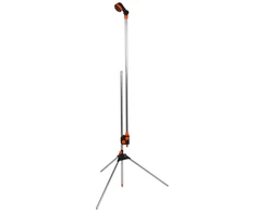 Sodo dušas su stovu Bradas Juodas LINE, 150-210 cm