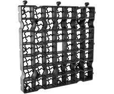 Sodo grotelės Bradas HEAVY GRID, 50x50 cm, juodos
