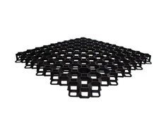 Sodo grotelės Bradas MULTI GRID, 40mm / 600x600mm, juodos