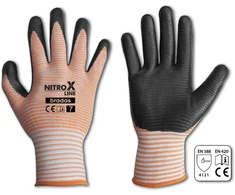 Sodo ir darbo pirštinės Bradas NITROX LINE, 9 dydis, 6 vnt.