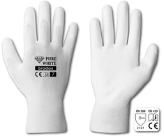 Sodo ir darbo pirštinės Bradas PURE Baltas, 10 dydis, 6 vnt.