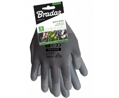 Sodo ir darbo pirštinės Bradas PURE GRAY, 8 dydis, 6 vnt.