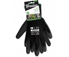 Sodo ir darbo pirštinės Bradas PURE Juodas PRO, 9 dydis, 6 vnt.