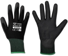 Sodo ir darbo pirštinės Bradas PURE Juodas PRO, 9 dydis, 6 vnt.
