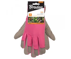 Sodo ir darbo pirštinės Bradas ROSE, 8 dydis, 6 vnt.