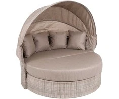 Sodo sofa Sydney, rusvai gelsvas / Brown Melange