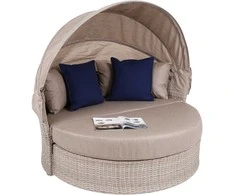 Sodo sofa Sydney, rusvai gelsvas / Brown Melange