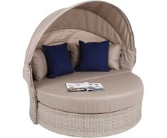 Sodo sofa Sydney, rusvai gelsvas / Brown Melange