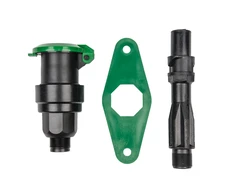 Sodo vožtuvas 3/4" išor.sr. + jungtis 3/4" išor.sr. Bradas