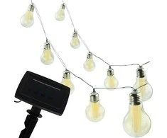 Soliarinė lauko girlianda lemputės Bulbs 10 LED
