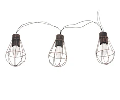 Soliarinė lauko girlianda lemputės Loft Copper 10 LED
