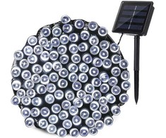 Soliarinė lempučių girlianda 100 LED, 10 m, šaltai balta
