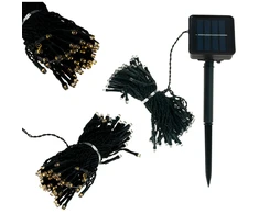 Soliarinė lempučių girlianda 100 LED, 10 m, šilta balta