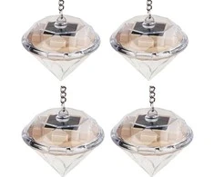Soliariniai sodo šviestuvai Diamonds LED RGB, 4 vnt.