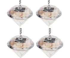 Soliariniai sodo šviestuvai Diamonds LED RGB, 4 vnt.