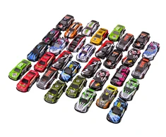 Spalvotų automobilių modeliukų rinkinys, 32 vnt.